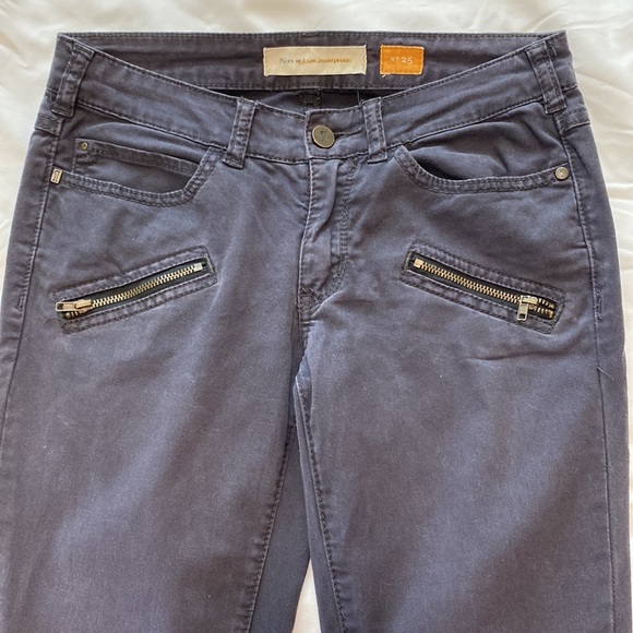 Pilcro and The Letterpress Ankle Zip Low Rise Black Jeans Size 25 - Picture 3 of 7